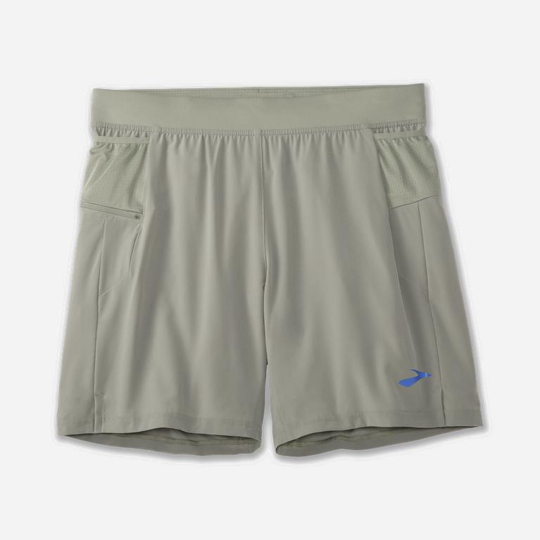 Brooks Sherpa 7 2-In-1 Mens Running Shorts Ireland Shadow/LightGrey (UPAH-92857)